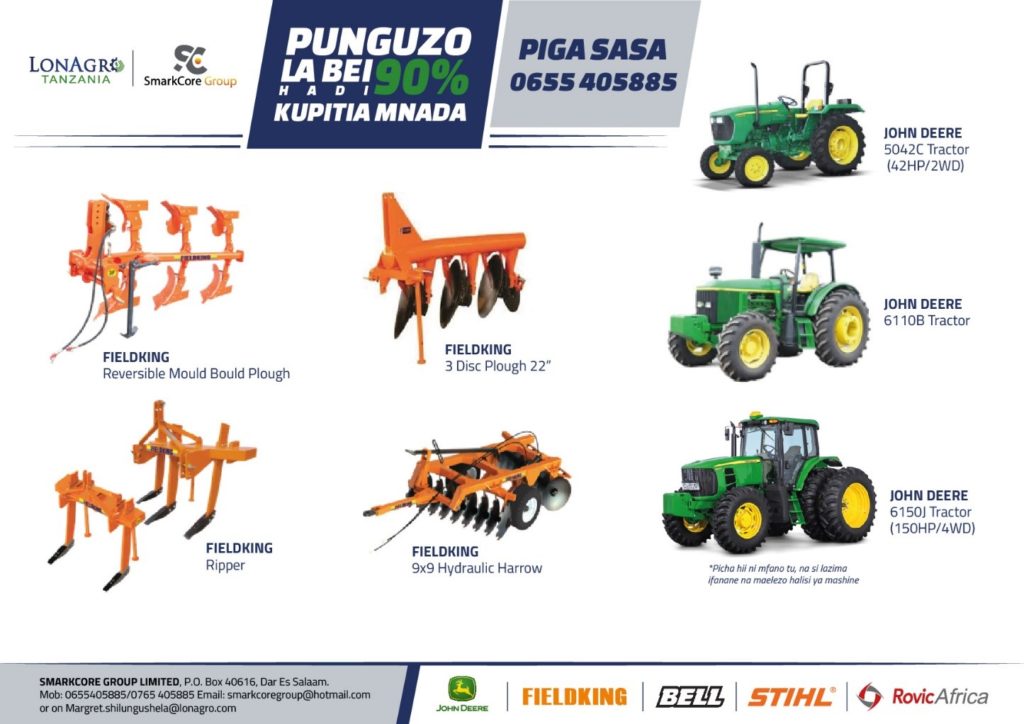 LonAgro Tanzania and SMARKCORE GROUP LIMITED Tractor and Farm Equipment Auction 2