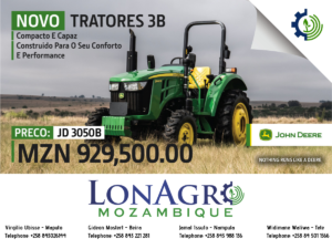 John Deere 3B Tractor on Special at LonAgro Mozambique